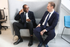 Secretary of State Kwasi Kwarteng with CATAGEN's CEO Dr Andrew Woods