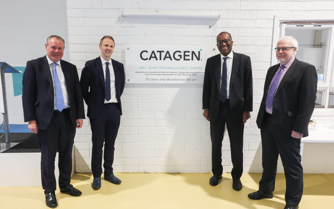 Secretary of State Kwasi Kwarteng opens CATAGEN’s Net Zero Technologies Centre in Belfast