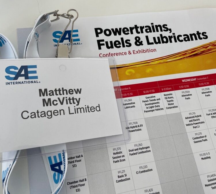 CATAGEN attends the SAE Powertrain, Fuels & Lubricant Conference in Poland.