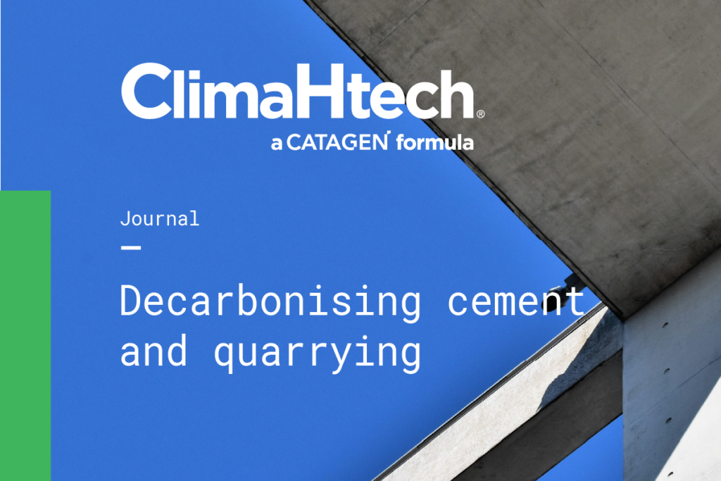 CATAGEN’s ClimaHtech System Decarbonising Cement and Quarrying