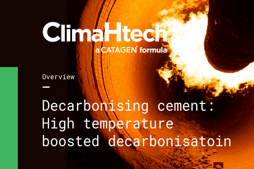 Decarbonising Cement: High temperature boosted decarbonisation