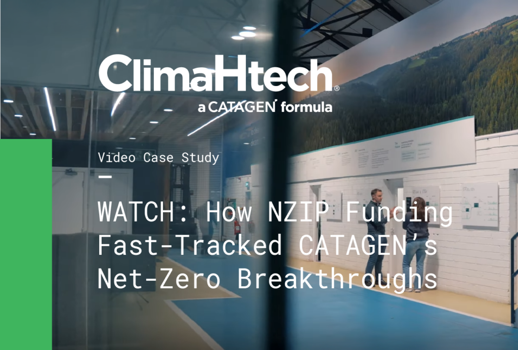 VIDEO CASE STUDY: How NZIP Funding Fast-Tracked CATAGEN’s Net-Zero Breakthroughs