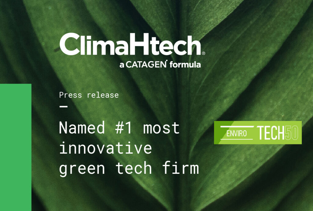 PRESS RELEASE: CATAGEN Named UK’s Number 1 Most Innovative Green Technology Firm for 2025 by BusinessCloud