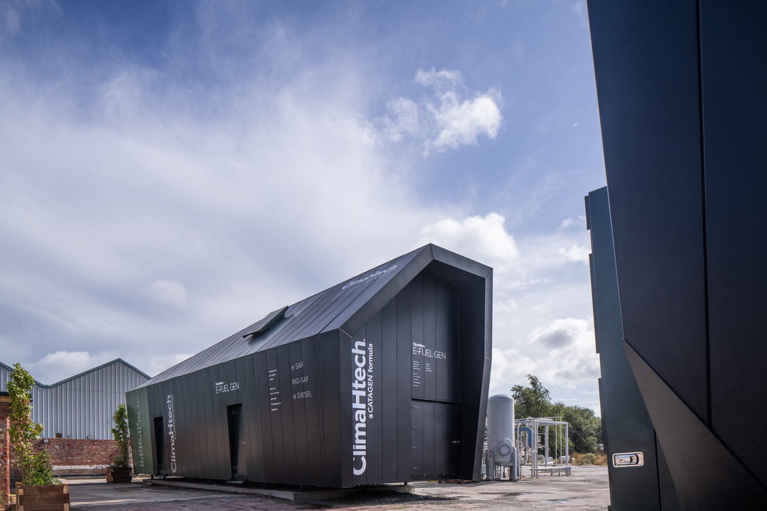 CATAGEN's electrically driven E-FUEL GEN Technology for the production of SAF. Pictured on CATAGEN's Net Zero Campus in Belfast. 